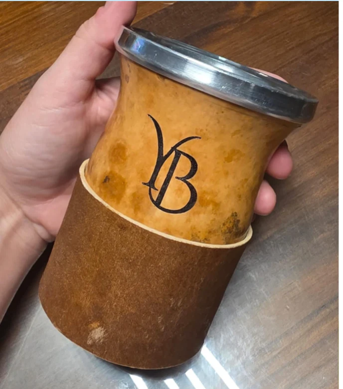 Mate criollo con virola personalizado
