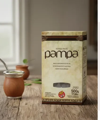 Yerba Pampa orgánica bajo contenido de polvo 1/2 kg